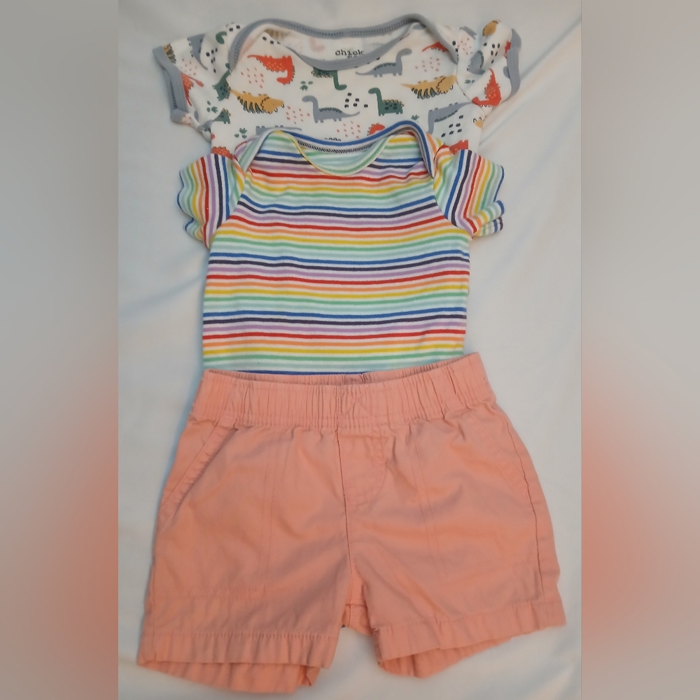 Baby 6–9M Clothing Bundle | Primary, Chick Pea